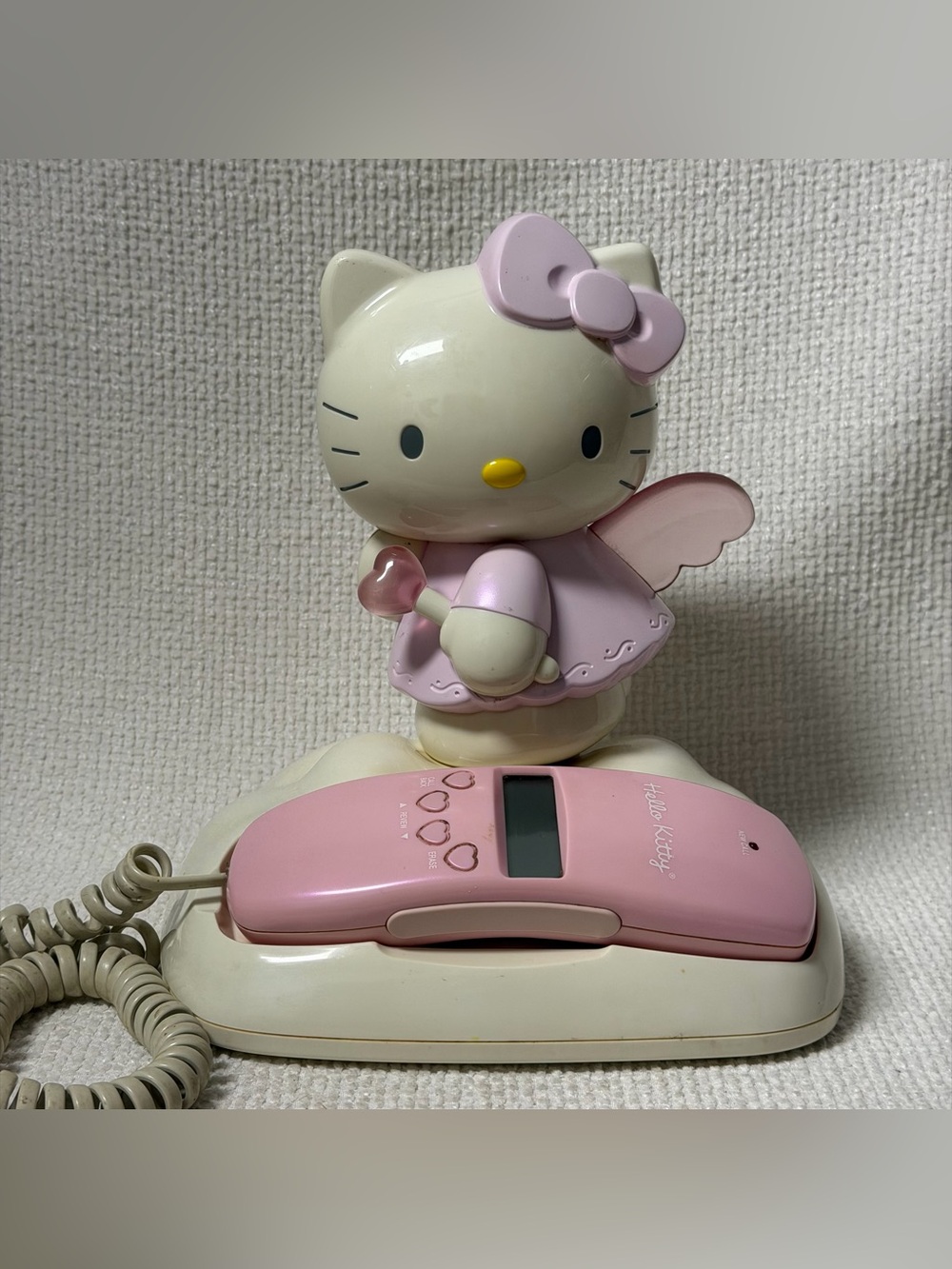 Vintage HELLO KITTY ANGEL HK210
Telephone Pink Landline Phone w/ Caller ID